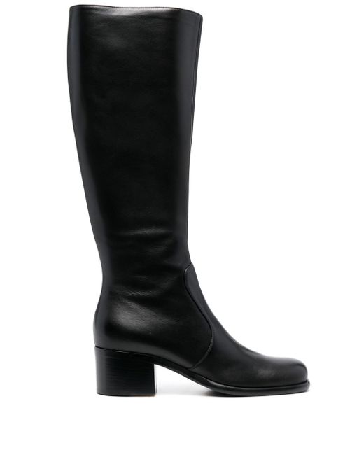 Sergio Rossi knee-length side-zipped boots