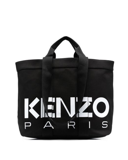 Kenzo logo-print canvas tote bag