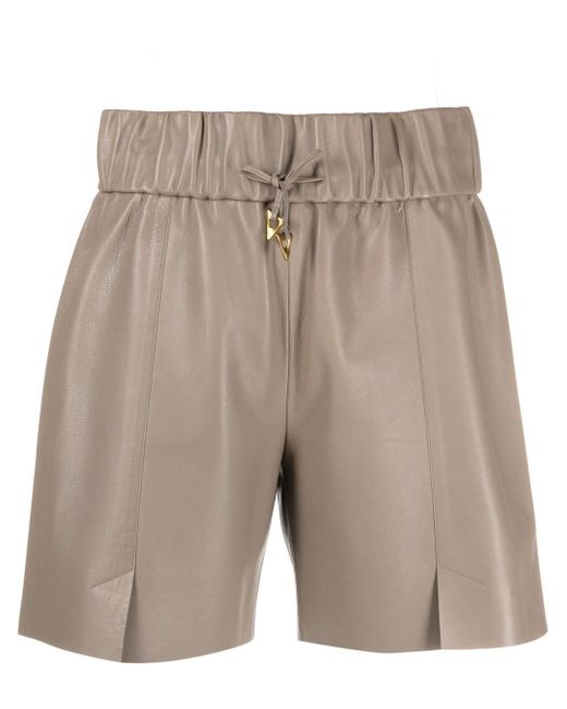 Aeron drawstring-fastening waistband shorts