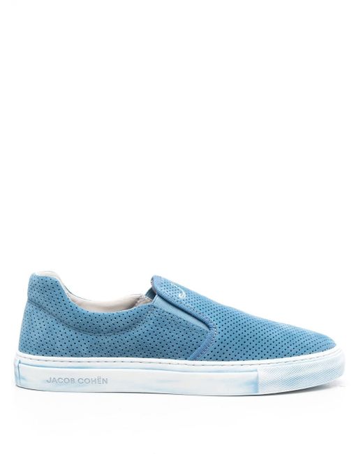 Jacob Cohёn perforated-detail slip-on sneakers