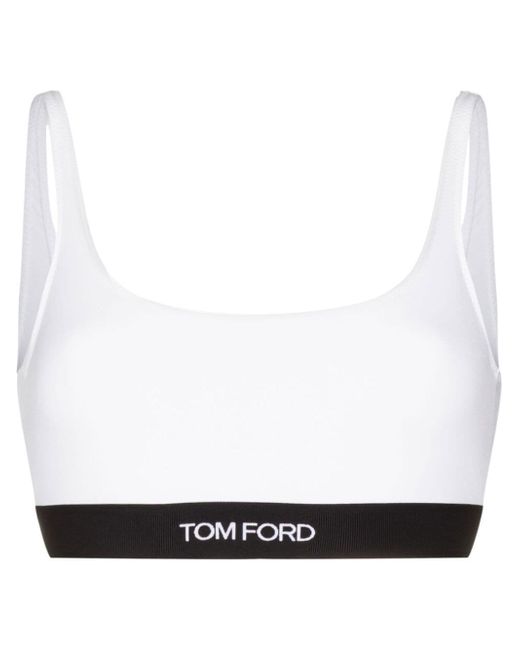 Tom Ford logo-underband bralette top