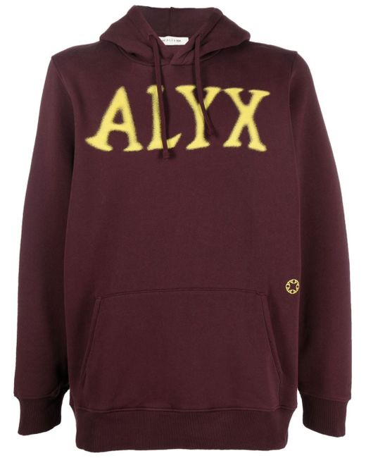 1017 Alyx 9Sm logo-print long-sleeved hoodie