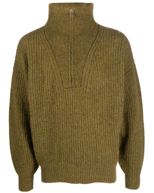 Isabel Marant Etoile chunky-knit half-zip jumper