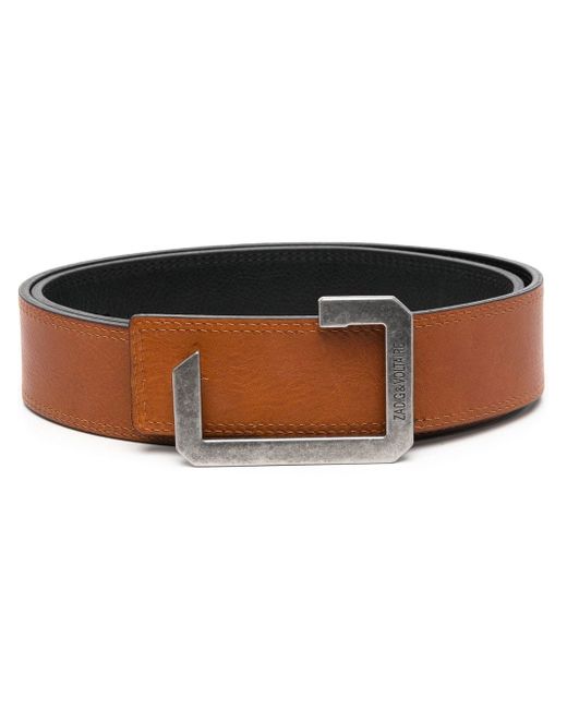 Zadig & Voltaire La Reversible leather belt
