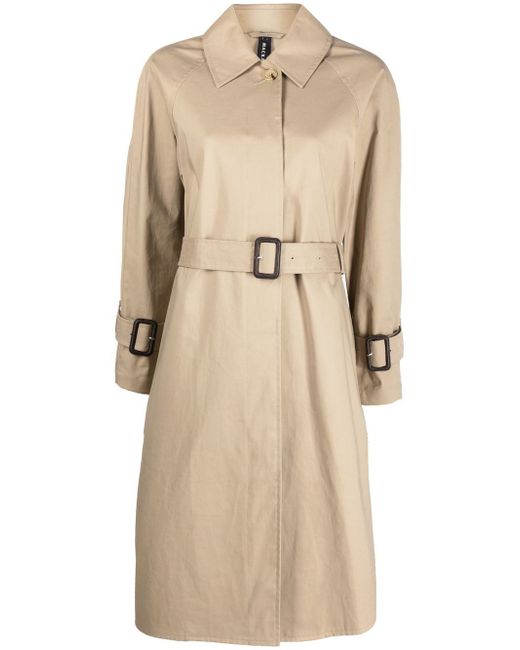 Mackintosh MARETTA Fawn RAINTEC Cotton Wool Contrast Overcoat