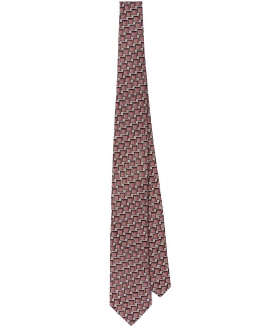 Prada printed silk tie