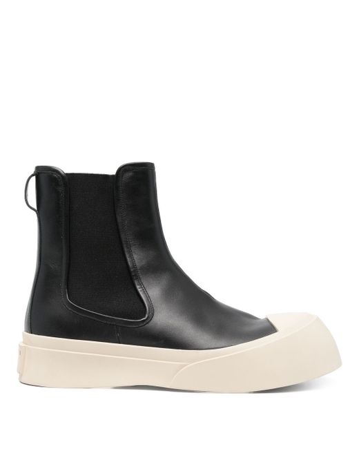 Marni leather ankle Chelsea boots