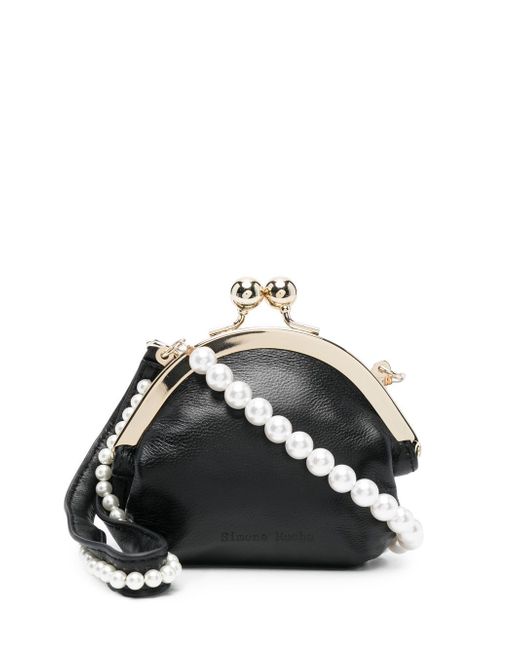 Simone Rocha embellished-strap coin purse clutch