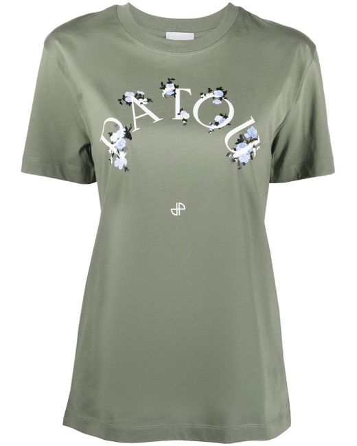 Patou floral logo print T-shirt