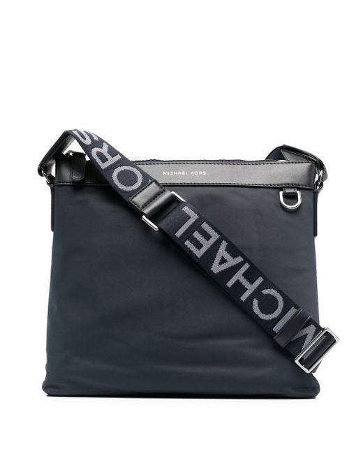 Michael Kors Collection logo-strap zipped messenger bag