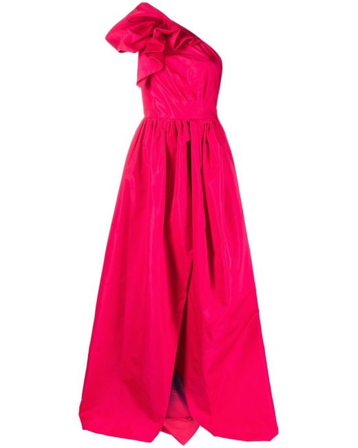 Pinko one-shoulder evening gown