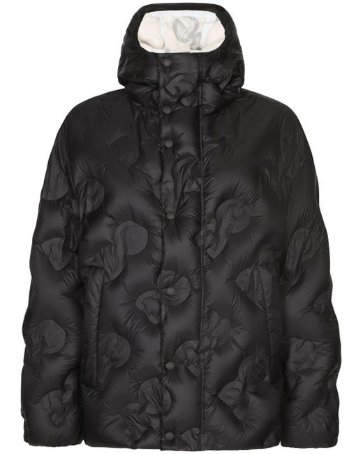 Dolce & Gabbana DG quilted hooded coat