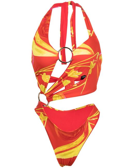 Louisa Ballou Sex Wax asymmetric swimsuit