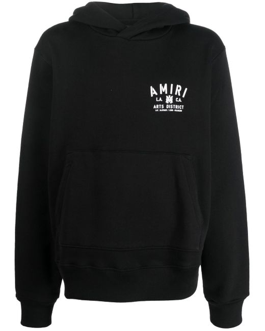 Amiri logo-print cotton hoodie