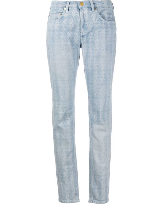 Roberto Cavalli monogram skinny jeans