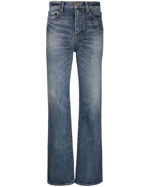 Saint Laurent mid-rise straight-leg denim jeans