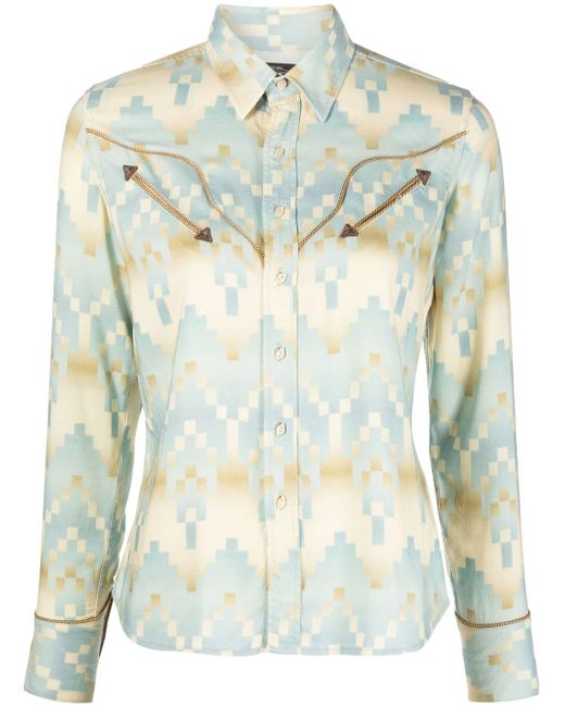 Ralph Lauren Rrl Audrey geometric-print western shirt