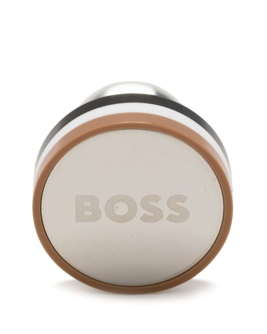 Boss engraved-logo cufflinks