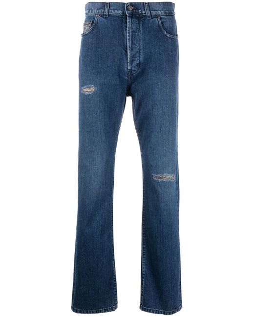 Missoni distressed straight-leg jeans