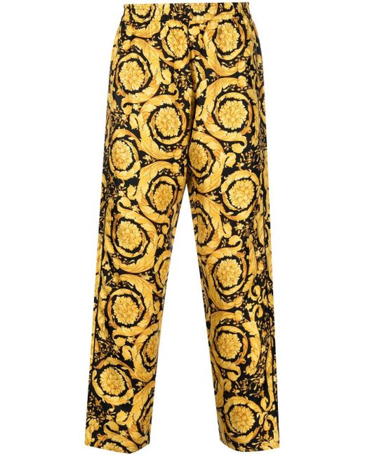 Versace all-over baroque-print pajama trousers