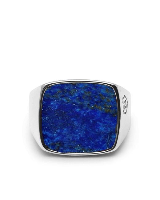 Nialaya Jewelry blue lapis signet ring