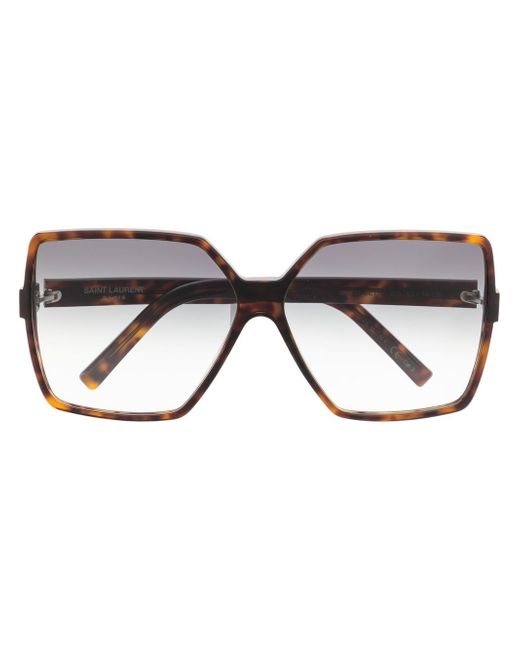 Saint Laurent tortoiseshell-frame design sunglasses