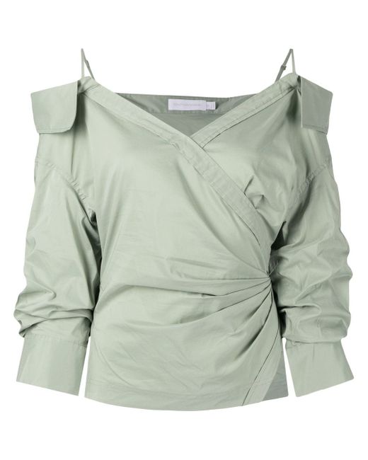 Jonathan Simkhai Elizabeth cold-shoulder blouse