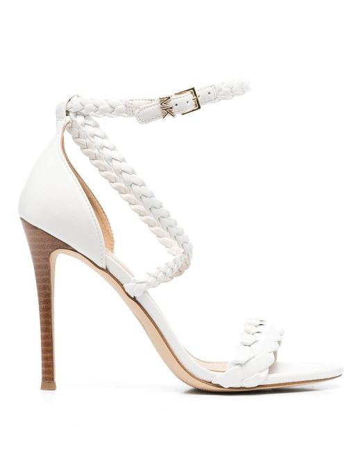 Michael Michael Kors Astrid braided-strap faux-leather sandals