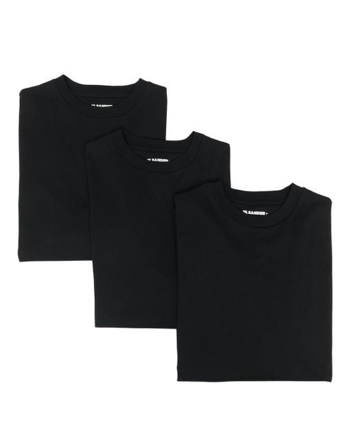 Jil Sander long-sleeve logo-patch T-shirt