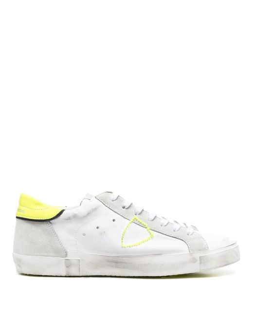 Philippe Model side logo-patch detail low-top sneakers