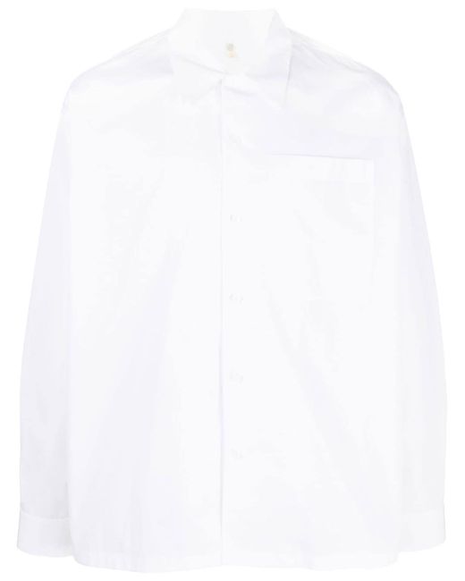 Oamc Cuban-collar long-sleeve shirt