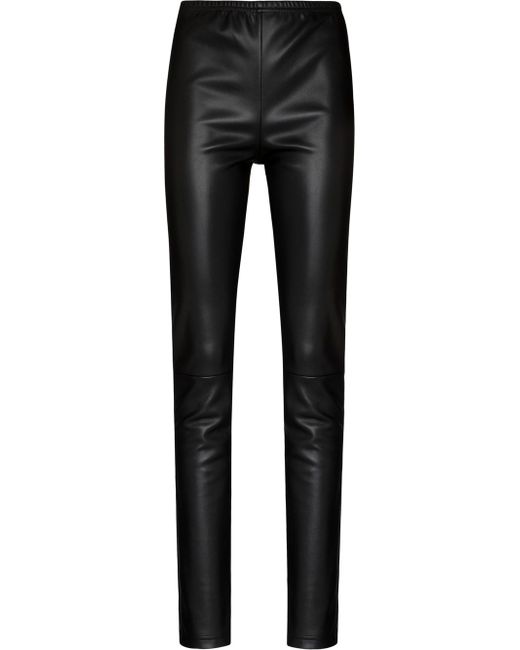 Mm6 Maison Margiela faux-leather leggings
