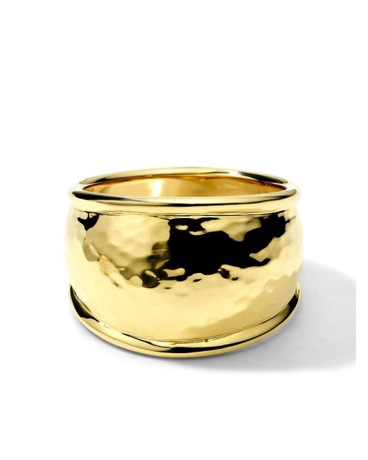 Ippolita 18kt yellow Classic medium hammered dome ring