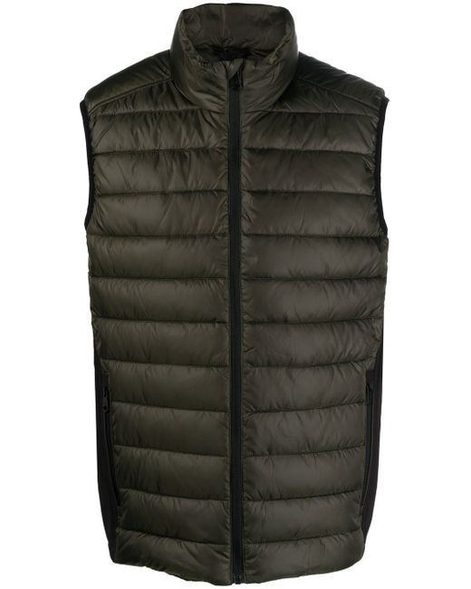 Calvin Klein quilted-finish zip-up vest