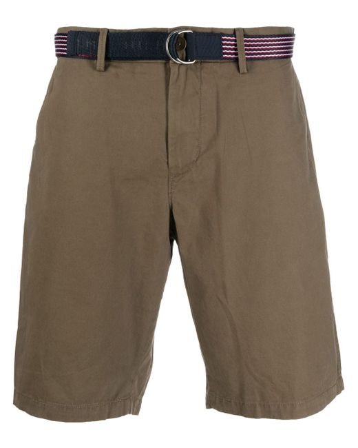 Tommy Hilfiger belted cotton shorts