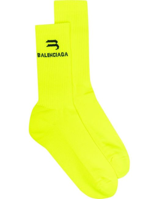 Balenciaga logo-print sports socks