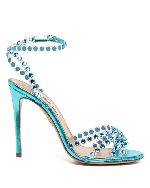 Aquazzura crystal-embellished 115mm sandals