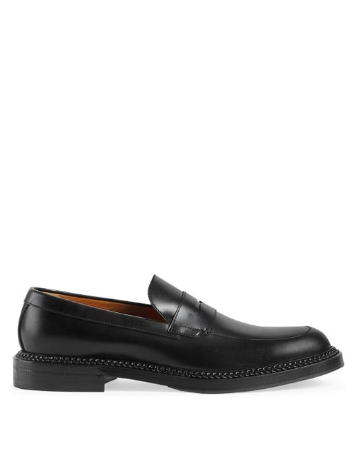 Gucci leather penny loafers