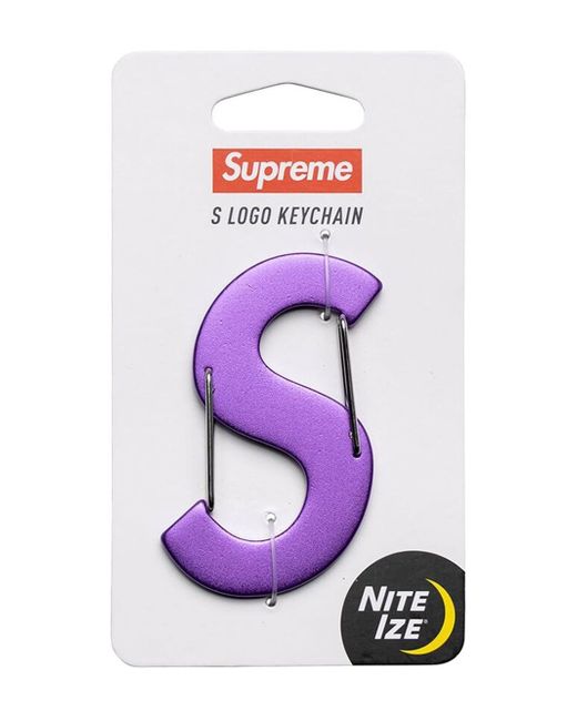 Supreme x Nite Ize S logo keychain