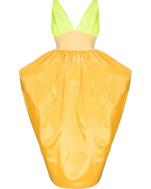 Christopher John Rogers colour-block balloon gown