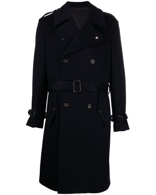 Lardini belted-waist trench coat