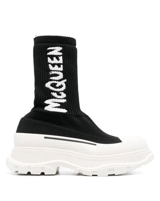 Alexander McQueen logo-print chunky sock sneakers