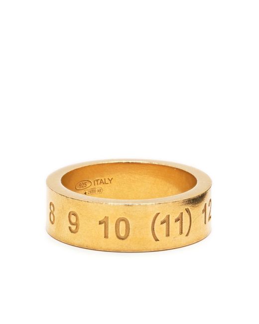 Maison Margiela Numbers engraved band ring