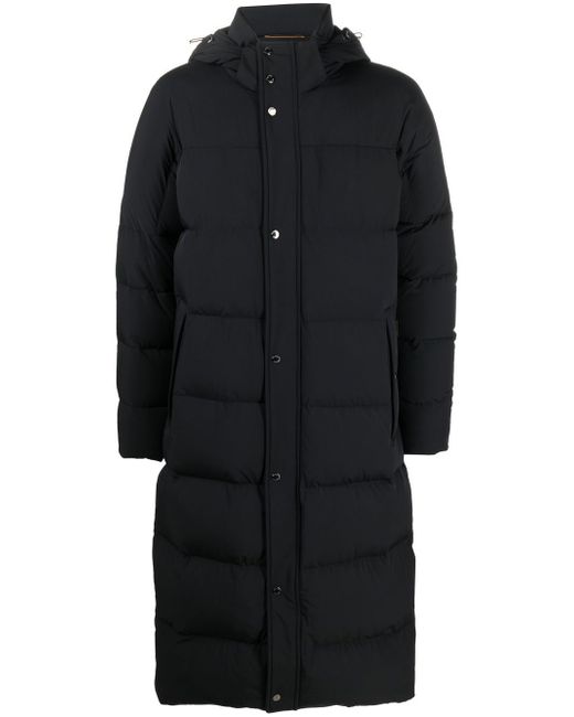 Moorer hooded padded coat