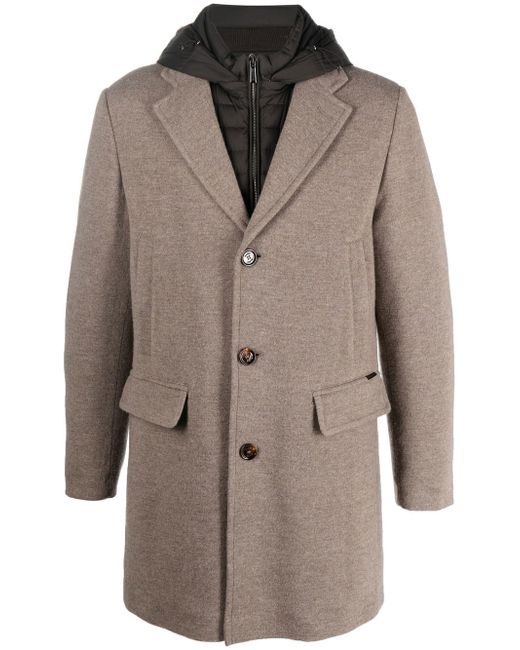 Moorer single-breasted fitted coat