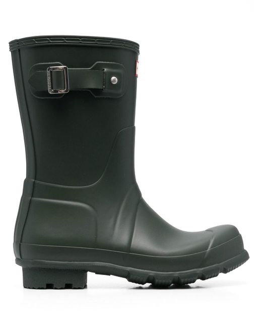 Hunter logo slip-on rain boots