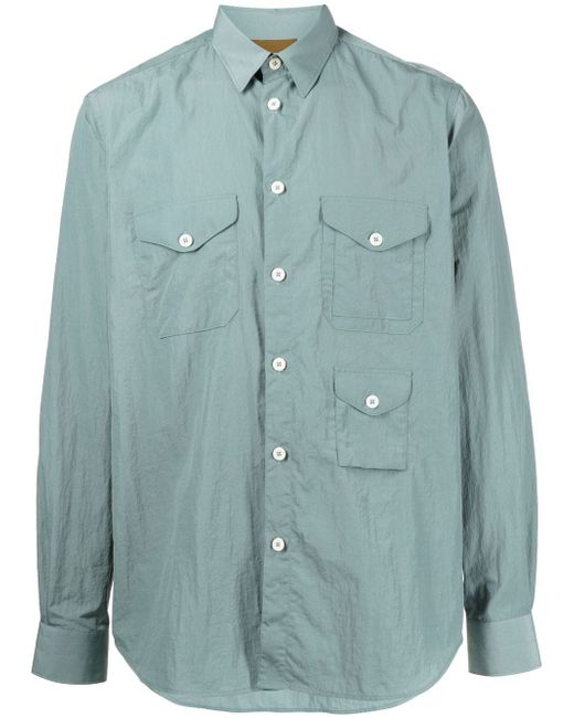 Paul Smith patch-pocket long-sleeve shirt