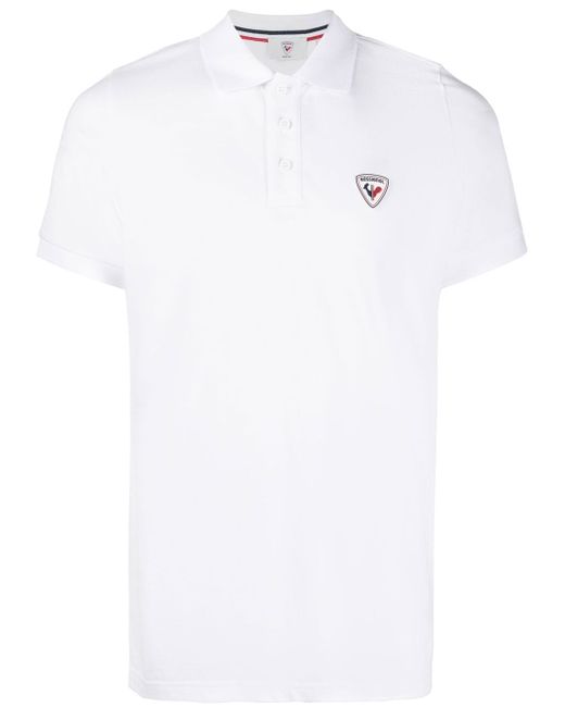 Rossignol logo-crest cotton polo-shirt