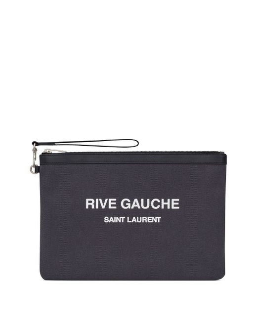 Saint Laurent logo-print zipped pouch