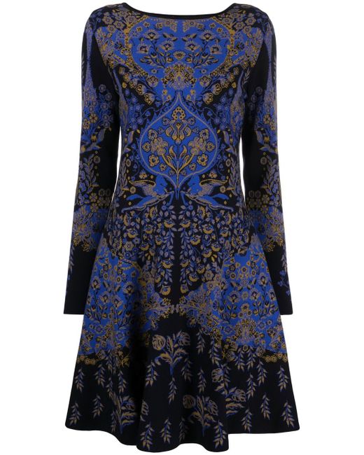 Etro paisley-print knitted dress
